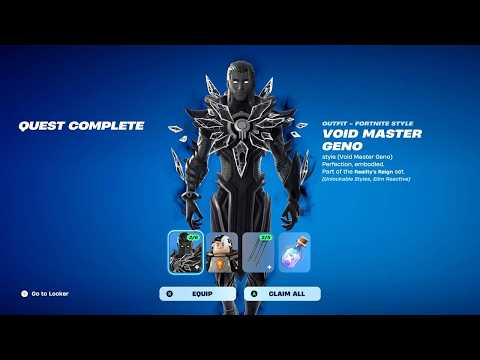 Fortnite Complete 'Geno' Quests Guide - How to Unlock Void Master Geno & All Voicelines