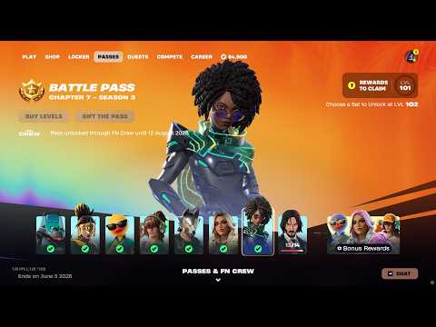 Fortnite: Chapter 7 Season 3 | Runners Battle Pass (Full Showcase)