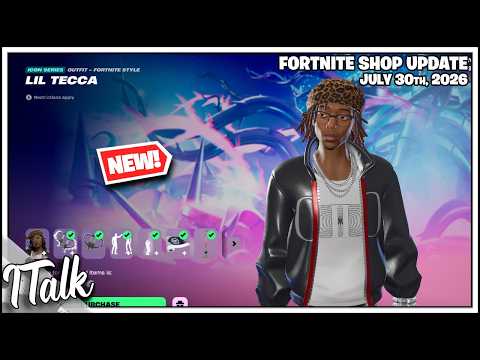 Fortnite Shop *NEW* LIL TECCA IN FORTNITE! [July 30th, 2026] (Fortnite Chapter 7)