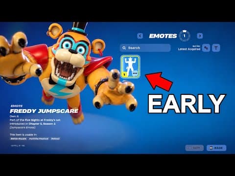 Trolling With FIVE NIGHTS AT FREDDYS Emote Early!