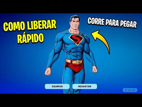 COMO LIBERAR RÁPIDO SKIN "SUPERMAN" FORTNITE - Dicas de XP Rápido