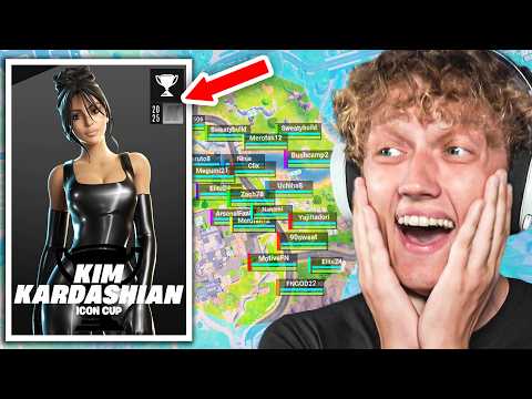 I Competed in the KIM KARDASHIAN Icon Cup in Fortnite! (FULL Tournament)