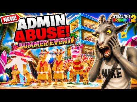 Admin Abuse Summer Event Was TOO CRAZY! Fortnite Steal A Brainrot! *ALL SECRET CODES*