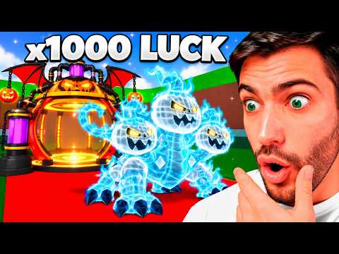 How Many HALLOWEEN MACHINE Brainrots Can I Get with x1000 SERVER LUCK?