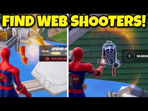 Where to FIND WEB SHOOTERS in Fortnite! (ALL LOCATIONS)
