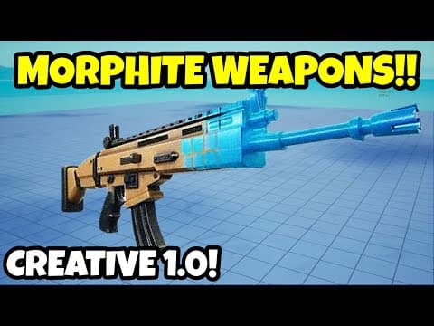 How To Make MORPHITE WEAPONS In Fortnite Creative 1.0!! (Tutorial)