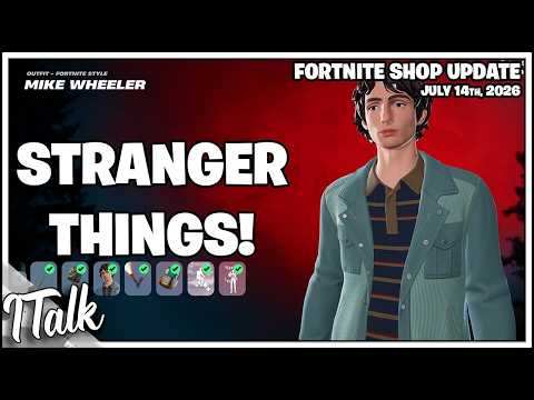 Fortnite Shop STRANGER THINGS IS BACK AND NOT MUCH ELSE! [July 14th, 2026] (Fortnite Chapter 7)