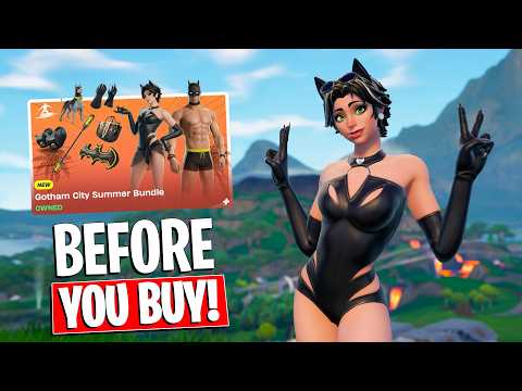 GOTHAM CITY SUMMER BUNDLE | Gameplay + Combos! Before You Buy (Fortnite)