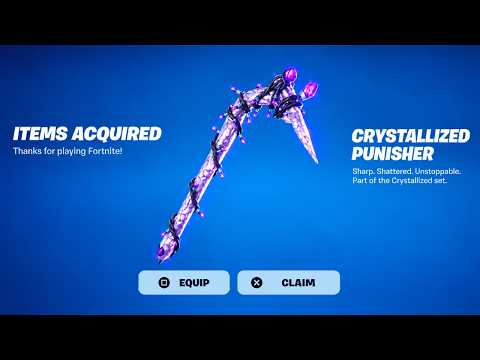 How To Get The CRYSTALLIZED PUNISHER PICKAXE in Fortnite! (FREE Crystallized Punisher)
