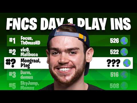 MONGRAAL PLAYS FNCS PLAY-INS!