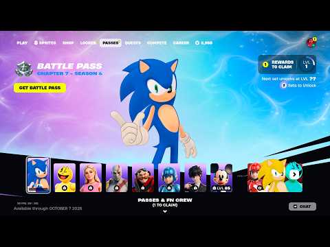 Fortnite SEASON 4 BATTLE PASS SKINS in Chapter 7!