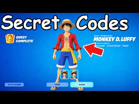 *NEW* Monkey D. Luffy & NEW SPRITES ADMIN PANEL CODES Added in Todays Fortnite Update! (New Codes)