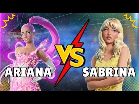 The ULTIMATE Fortnite Showdown: Ariana vs Sabrina Match