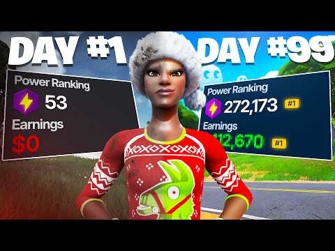 100 Day Competitive Fortnite Progression (Noob To Pro)