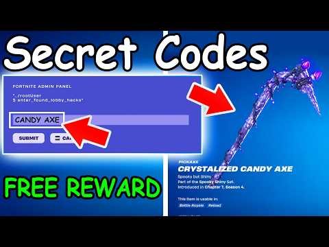 *NEW* CRYSTALLIZED PUNISHER PIKCAXE CODES Added in Todays Fortnite Update! (Admin Panel Codes)