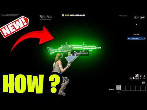 How to Unlock The New Neon Lmg Weapon In 1v1 With Every Gun Fortnite Map