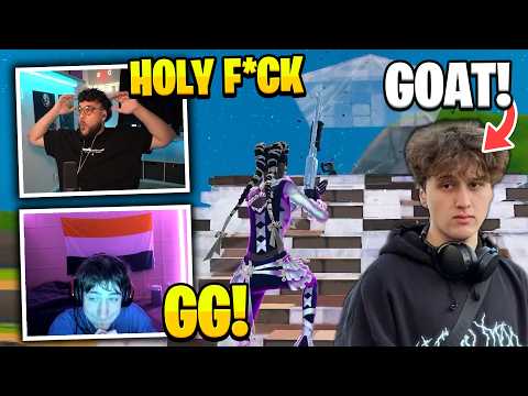 Streamers REACT to Queasy VS Acorn in 1v1 Zone Wars