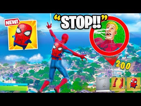 Trolling With SPIDER-MAN Web Shooters EARLY! (Fortnite)