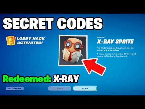 *NEW* X-RAY SPRITE CODE in FORTNITE SEASON 4 SPRITE CODES! (All Secret Codes)