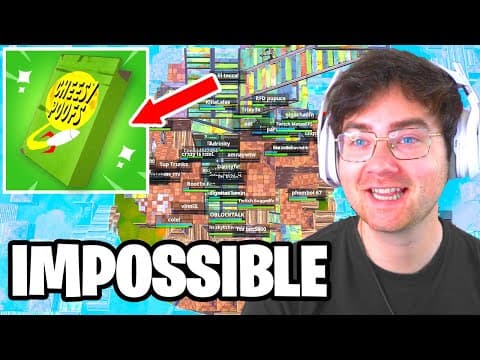 100 Players Only Use The CHEESY POOFS In A Tournament in Fortnite (absolute disaster)
