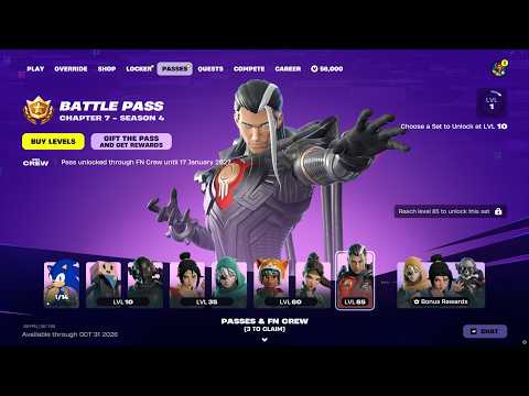 Fortnite: Chapter 7 - Season 4 Battle Pass (Full Showcase)