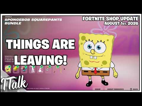 Fortnite Shop *NEW* DRAGON PET & SPONGEBOB LEAVES OH NO! [August 1st, 2026] (Fortnite Chapter 7)