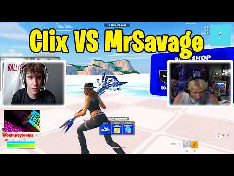 Clix VS MrSavage & Higgs 1v2 Clutch Realistics!