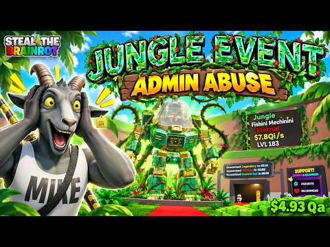 NEW Jungle Event ADMIN ABUSE! Fortnite STEAL THE BRAINROT! (ALL SECRET CODES)