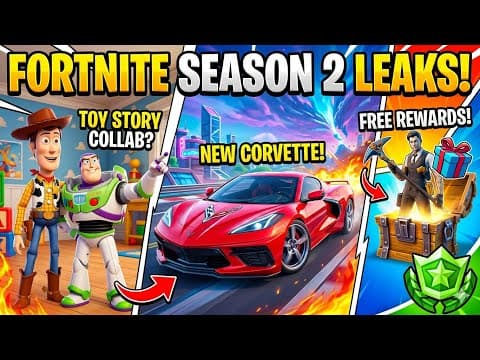 Fortnite Season 2 Leaks – Toy Story, Corvette & Free Rewards!