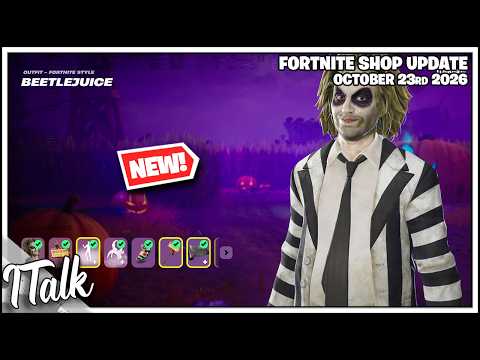 Fortnite Shop *NEW* BEETLEJUICE IS IN FORTNITE! [October 23rd, 2026] (Fortnite Chapter 7)