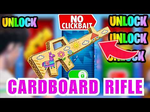 UNLOCK CARDBOARD RIFLE CRAZY 1V1 FFA ALL GUNS & RIDES FORTNITE  - @hozzy HOZZY