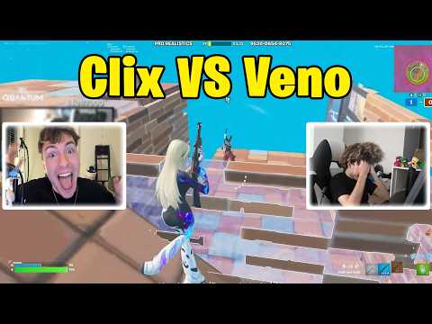 Clix DESTROYS Veno in 1v1 Realistics! #fortnite