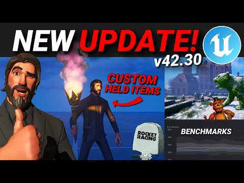 Custom HELD Items, Roadmap Update, Benchmark Stats & More in Fortnite Creative/UEFN! (Update v42.30)