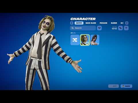 BEETLEJUICE FORTNITE COLLAB SHOWCASE