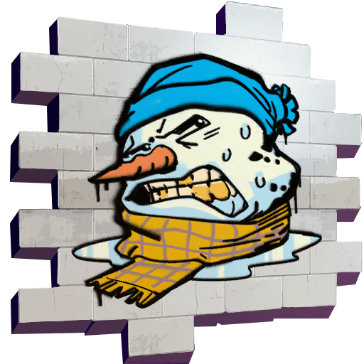 Melting Snowman — Uncommon Spray Fortnite cosmetic