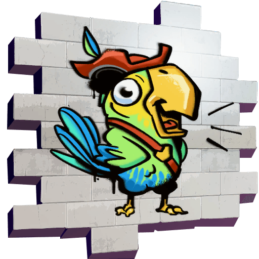 Pirate Parrot — Uncommon Spray Fortnite cosmetic