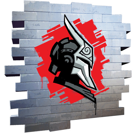 Knight's Helm — Uncommon Spray Fortnite cosmetic