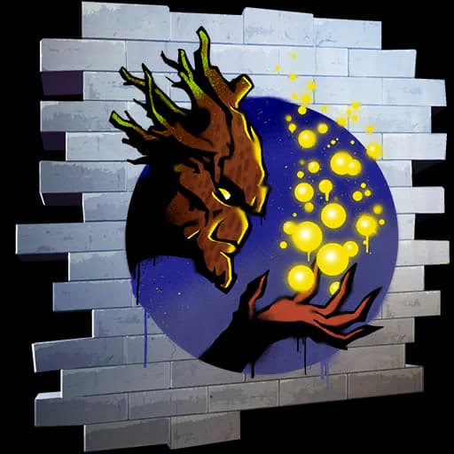 Groot Glow — Epic Spray Fortnite cosmetic