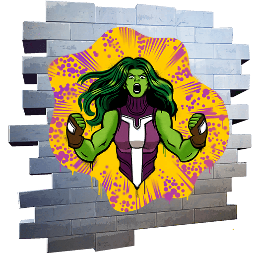 SHE-HULK SMASH — Epic Spray Fortnite cosmetic