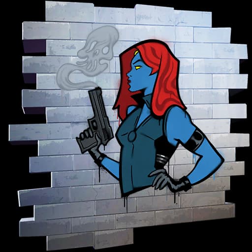 True Mystique — Epic Spray Fortnite cosmetic