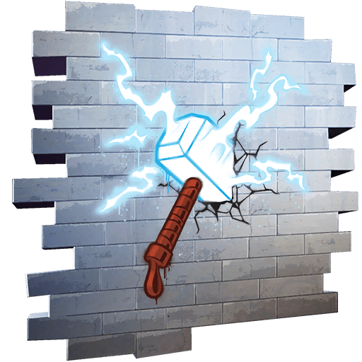 Mjolnir Strike — Epic Spray Fortnite cosmetic
