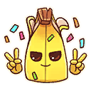 Peely Parade — Uncommon Emoticon Fortnite cosmetic