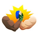 Outer Space Handshake — Uncommon Emoticon Fortnite cosmetic