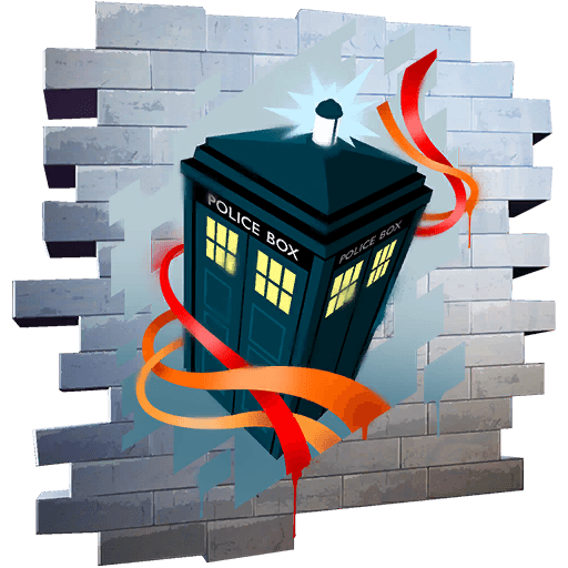 TARDIS — Uncommon Spray Fortnite cosmetic
