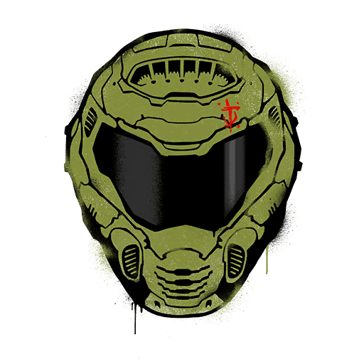 Slayer's Helm — Uncommon Spray Fortnite cosmetic