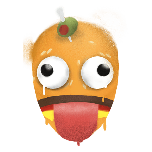 Durrr Face — Uncommon Spray Fortnite cosmetic