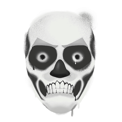 Skull Face — Uncommon Spray Fortnite cosmetic