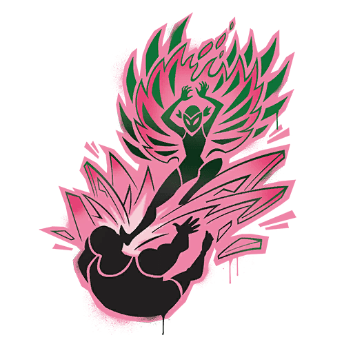 Dynamo Dropkick — Uncommon Spray Fortnite cosmetic
