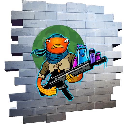 Coral Commando — Uncommon Spray Fortnite cosmetic