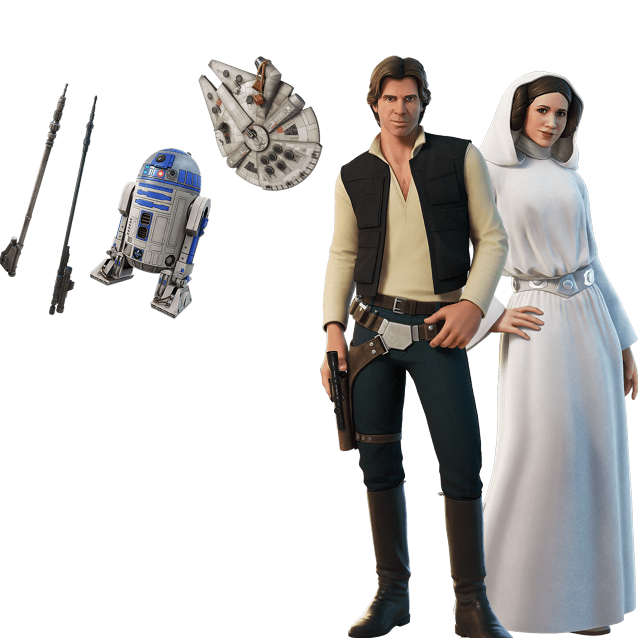 Han Solo & Leia Organa Bundle — Epic Bundles Fortnite cosmetic